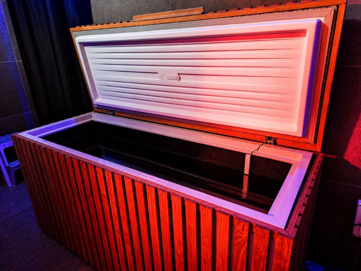 Cold plunge recovery session at Maddog Performance Health and Wellness