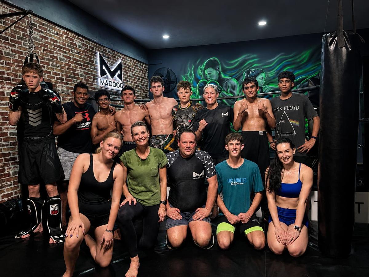 Kickboxing class at Maddog Performance Institute in Ballito