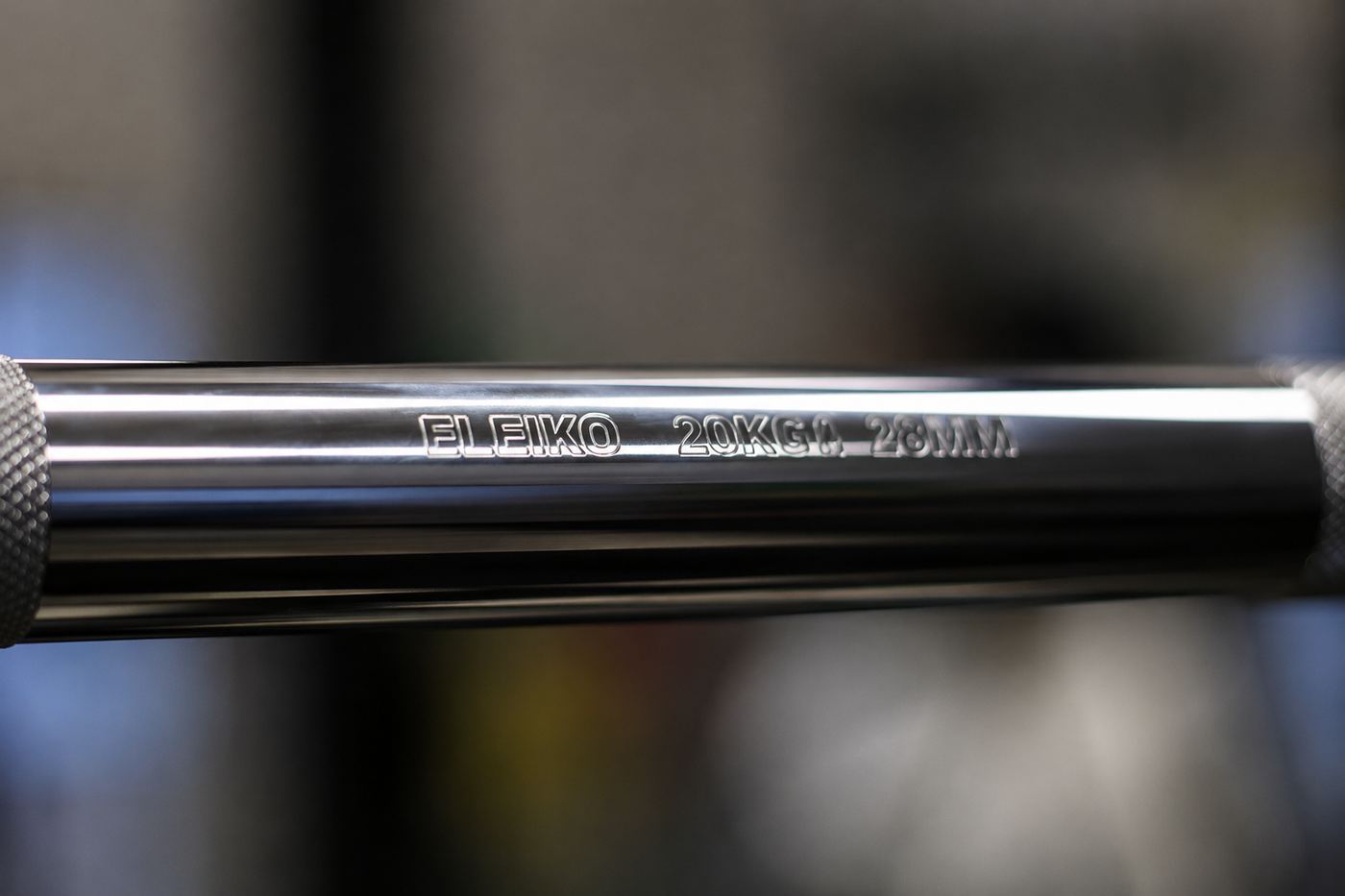 Close-up of an Eleiko barbell at Maddog Performance Institute, Ballito